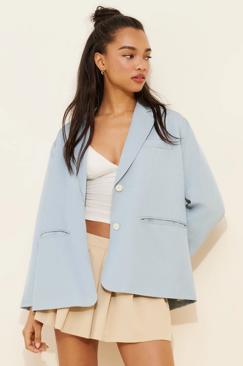 See U Soon Relaxed Linen Blazer