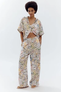 Maeve The Brooklin Wide-Leg Pull-On Pants: Printed Edition