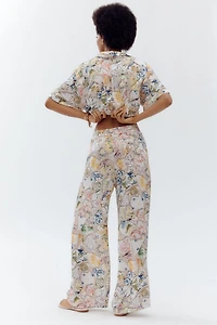 Maeve The Brooklin Wide-Leg Pull-On Pants: Printed Edition