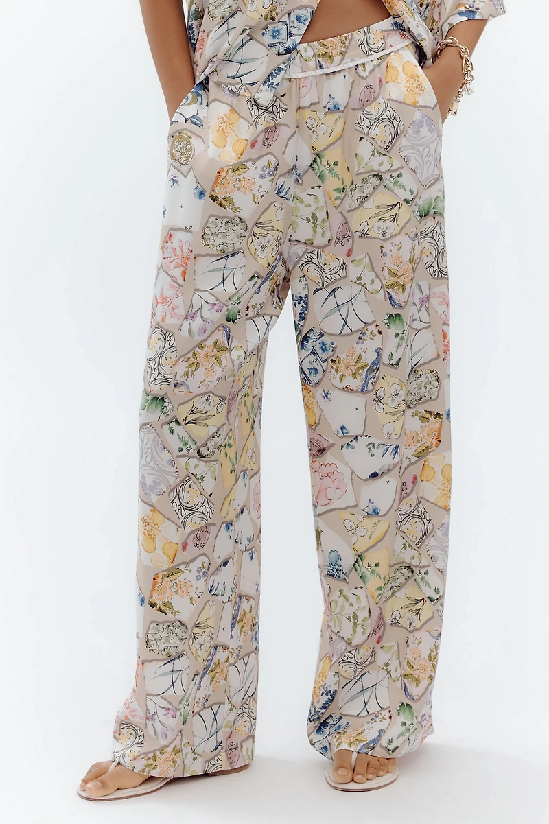 Maeve The Brooklin Wide-Leg Pull-On Pants: Printed Edition