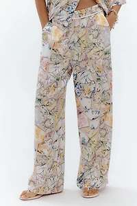Maeve The Brooklin Wide-Leg Pull-On Pants: Printed Edition