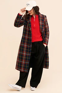 Hutch Holiday Plaid Coat