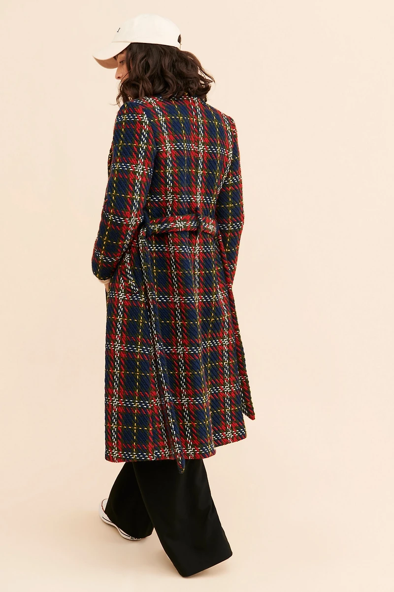 Hutch Holiday Plaid Coat