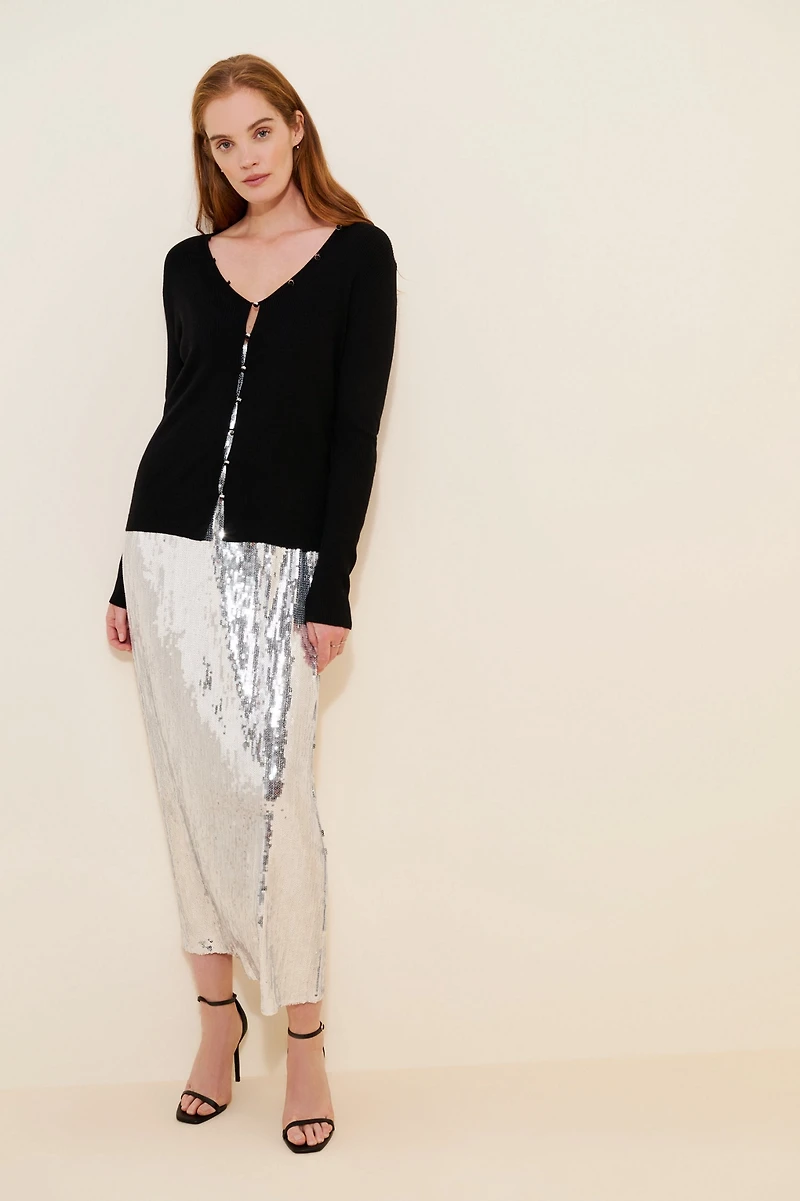 Mare Twofer Sequin Maxi Dress