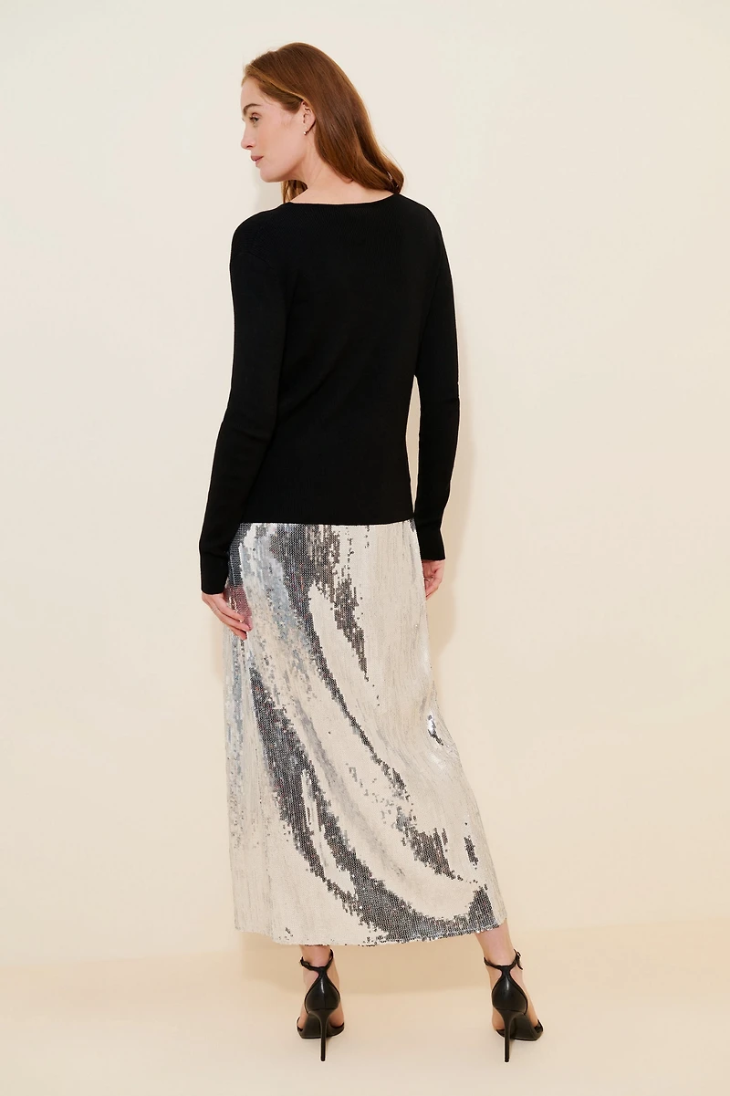 Mare Twofer Sequin Maxi Dress