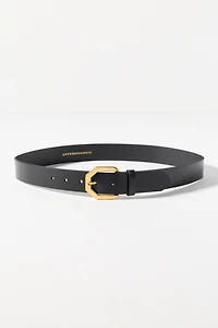By Anthropologie Geo Hammered Buckle Belt