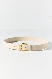 By Anthropologie Geo Hammered Buckle Belt