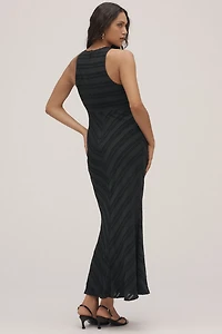 Maeve Textured Slip Midi Dress