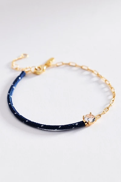 Corded Chain Link Bracelet