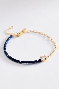 Corded Chain Link Bracelet