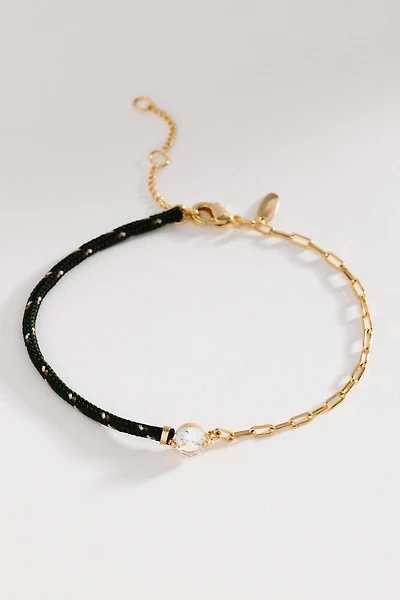 Corded Chain Link Bracelet