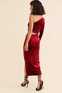 Saylor Niamh Cutout Velvet Dress