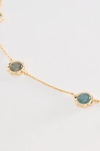 Delicate Dotted Stone Necklace