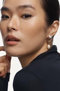 Pearl Duet Drop Earrings