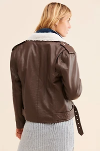 Pistola Blaine Sherpa Moto Jacket