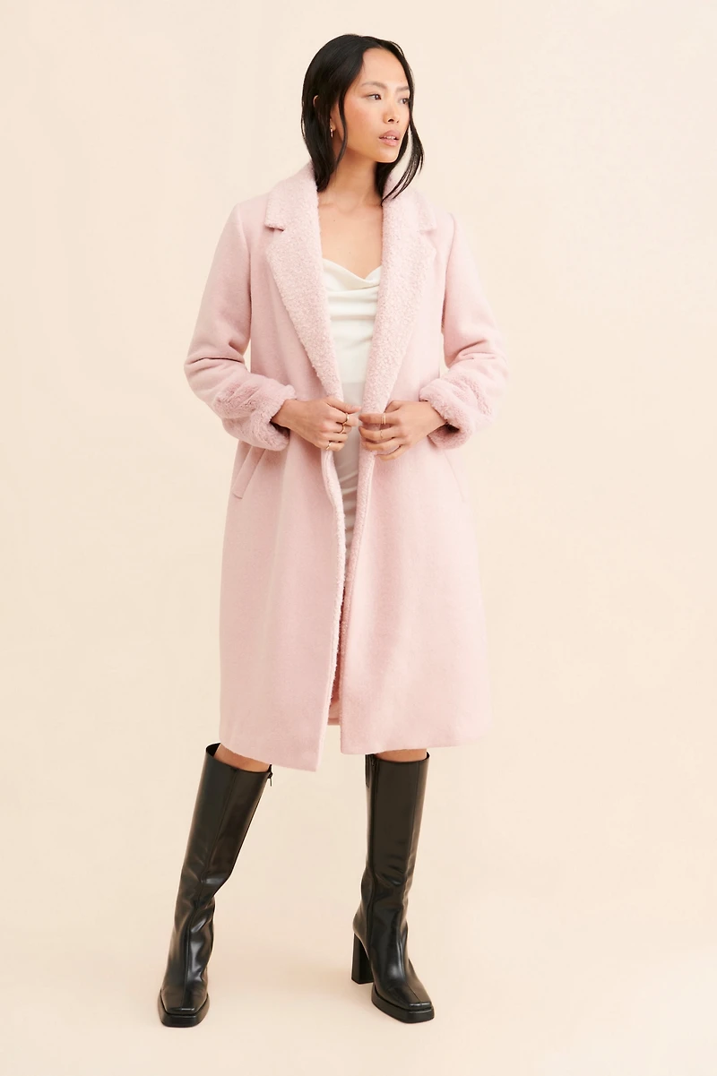 Hutch Mixed Media Overcoat