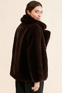 [BLANKNYC] Americano Faux Fur Coat