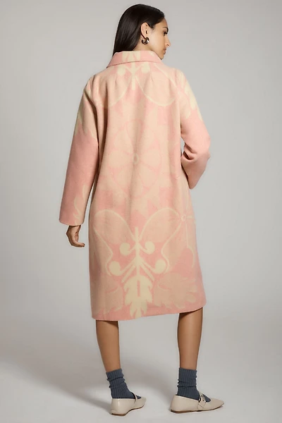 Wool Blend Cocoon Coat