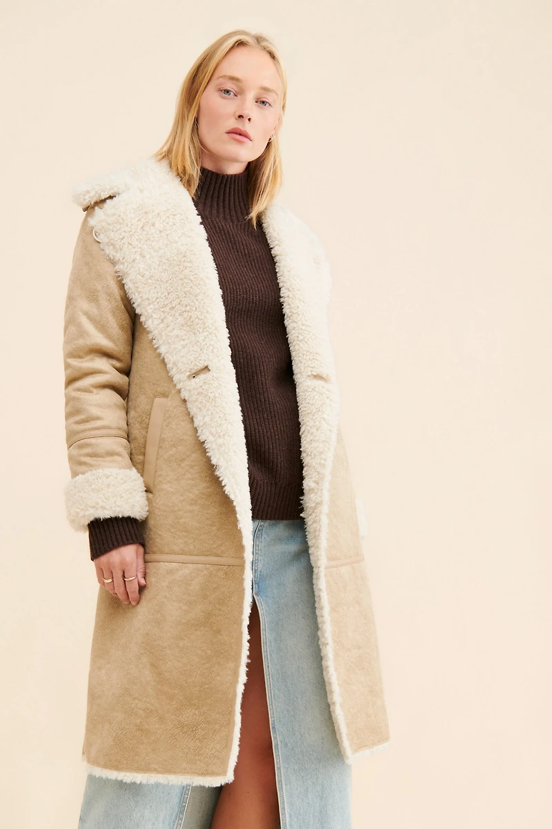 NVLT Faux Shearling Jacket