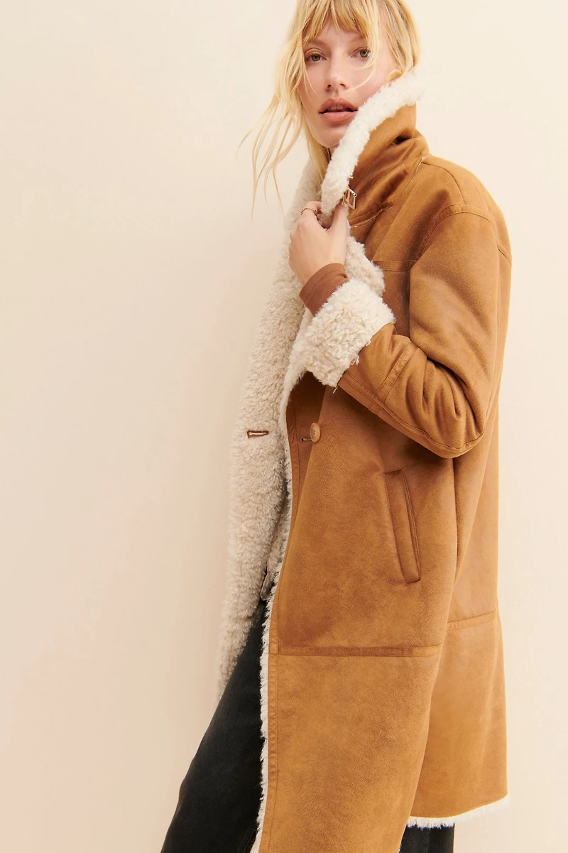 NVLT Faux Shearling Jacket