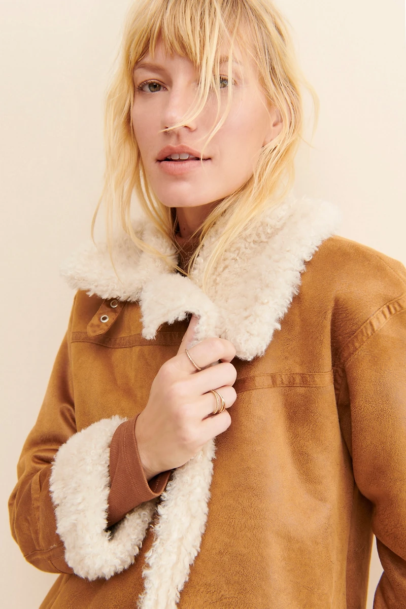 NVLT Faux Shearling Jacket