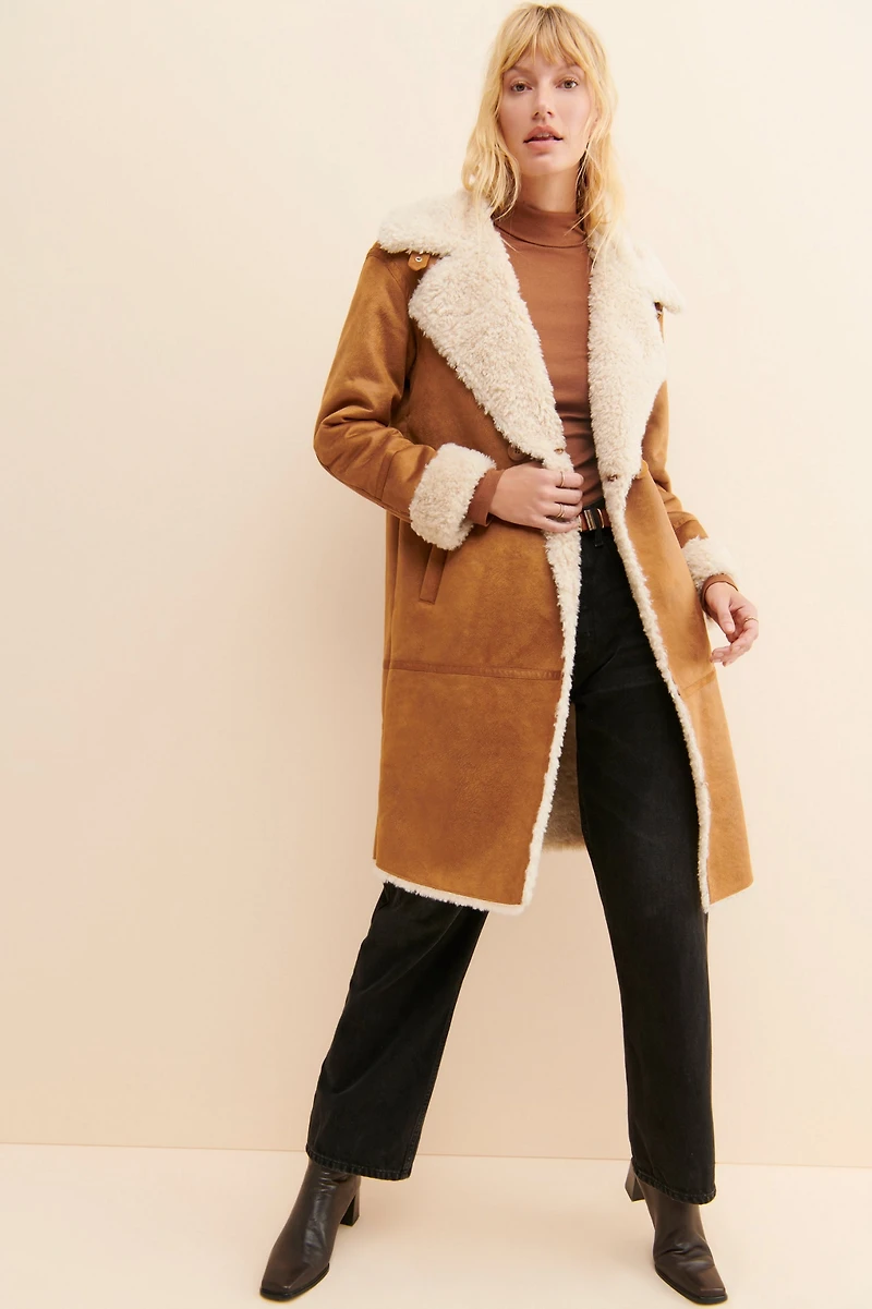 NVLT Faux Shearling Jacket