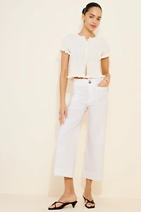 Maeve The Colette Crop Wide Pants