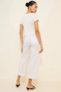 Maeve The Colette Crop Wide Pants