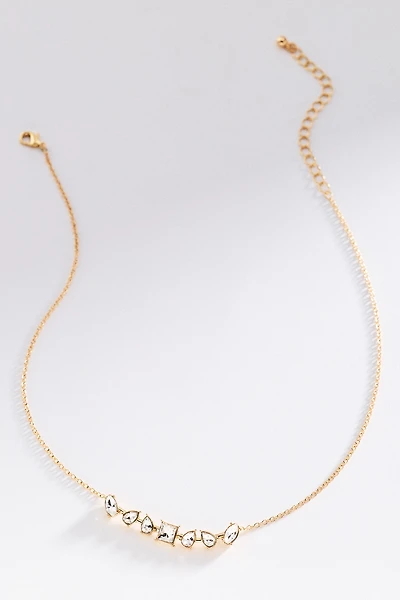 By Anthropologie Crystal Mix Necklace