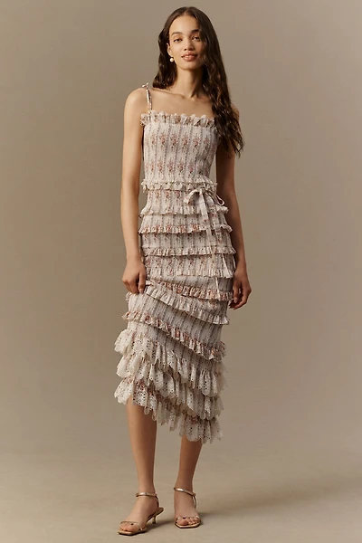 V. Chapman Lilian Satin Maxi Dress
