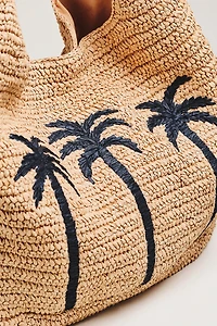 Faherty XL Woven Hobo Bag