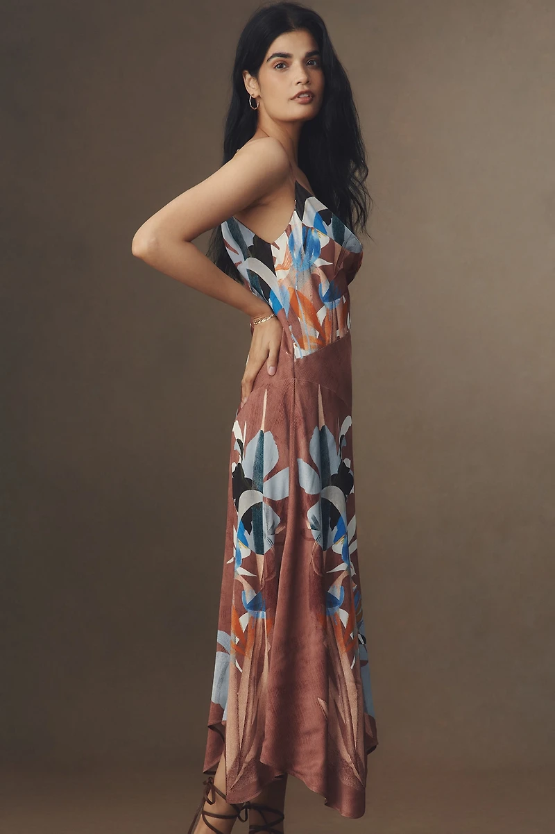 Sleeveless Floral Slip Dress