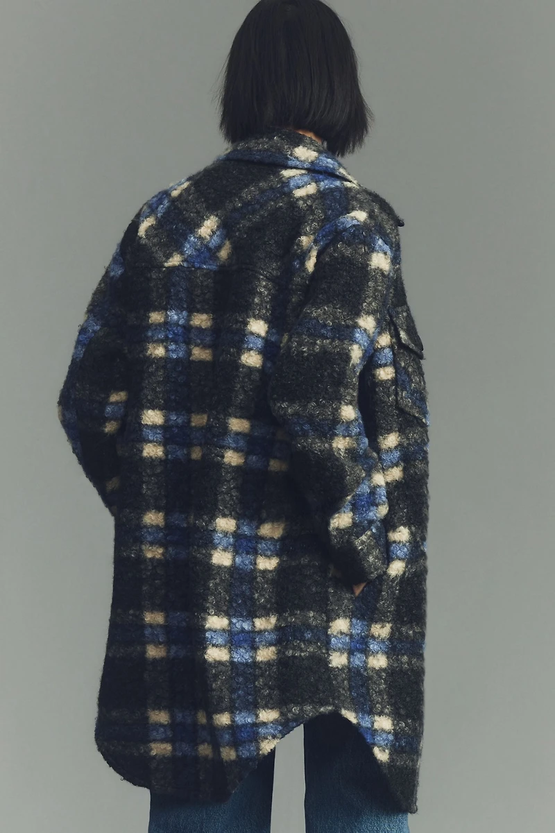RD Style Eva Plaid Boucl? Shirt Jacket