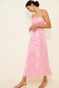 Hutch Strapless Sequin Column Dress