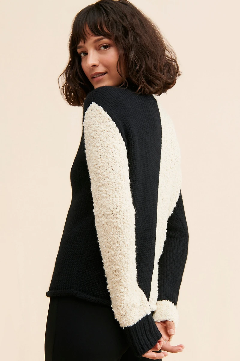 Rachel Antonoff Black & White Cookie Sweater