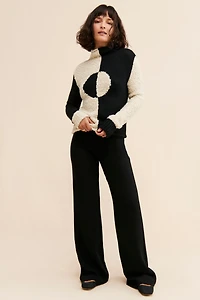 Rachel Antonoff Black & White Cookie Sweater