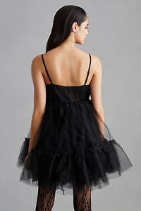 Hutch Take A Bow Tulle Mini Dress