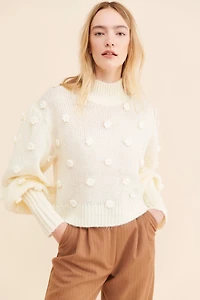 FARM Rio Floral Embellished Sweater