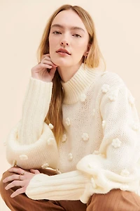 FARM Rio Floral Embellished Sweater