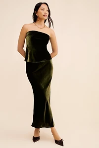 The Tilda Maxi Slip Skirt: Velvet Edition