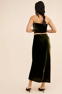 The Tilda Maxi Slip Skirt: Velvet Edition