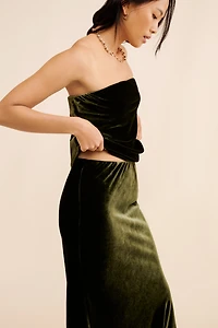 The Tilda Maxi Slip Skirt: Velvet Edition