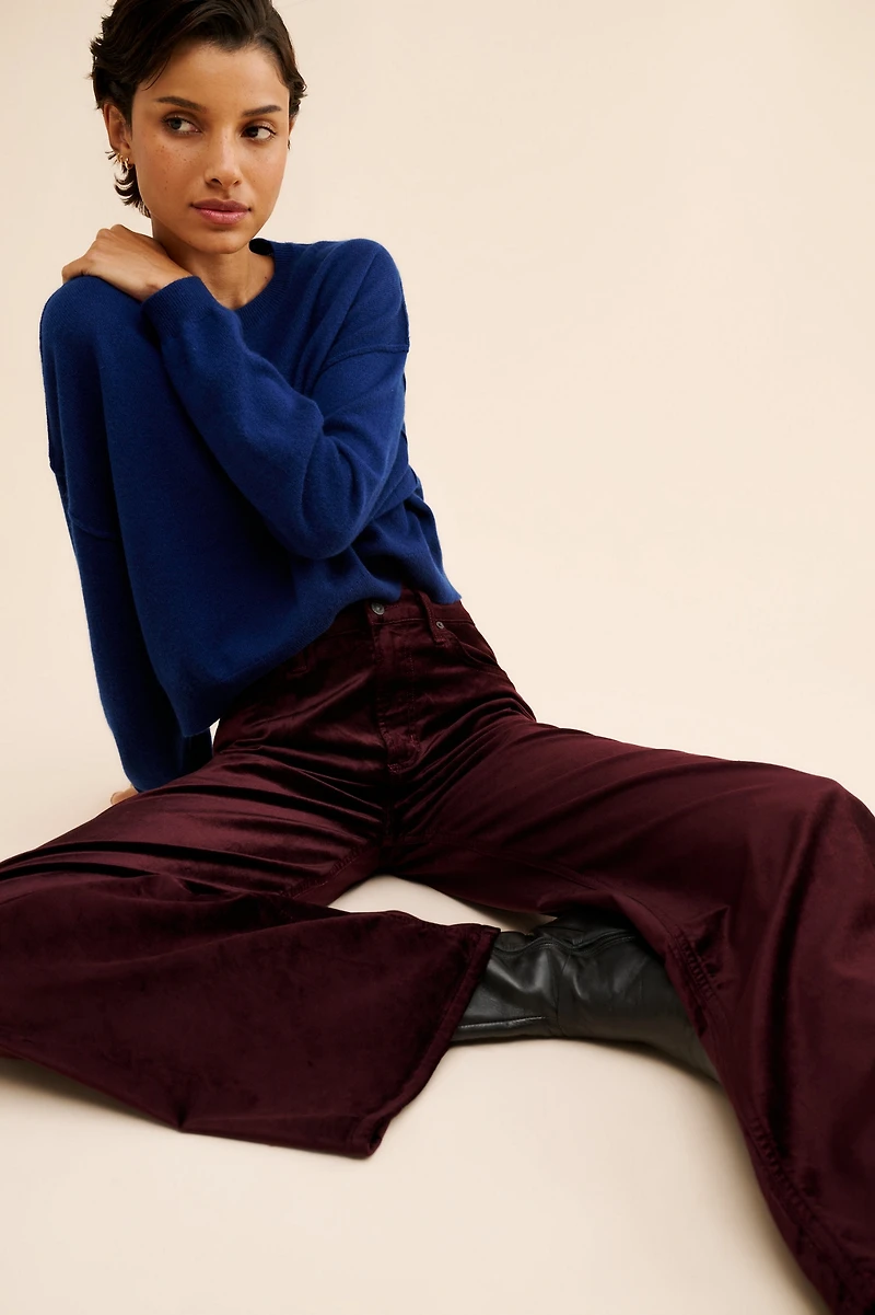 Citizens of Humanity Loli Mid-Rise Baggy Velvet Jeans