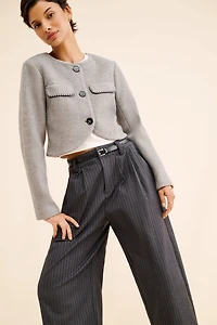 4th & Reckless Mable Wool Blend Cropped Jacket
