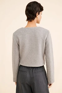 4th & Reckless Mable Wool Blend Cropped Jacket