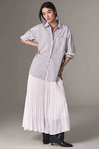 Twofer Maxi Shirt Dress