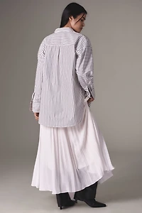 Twofer Maxi Shirt Dress