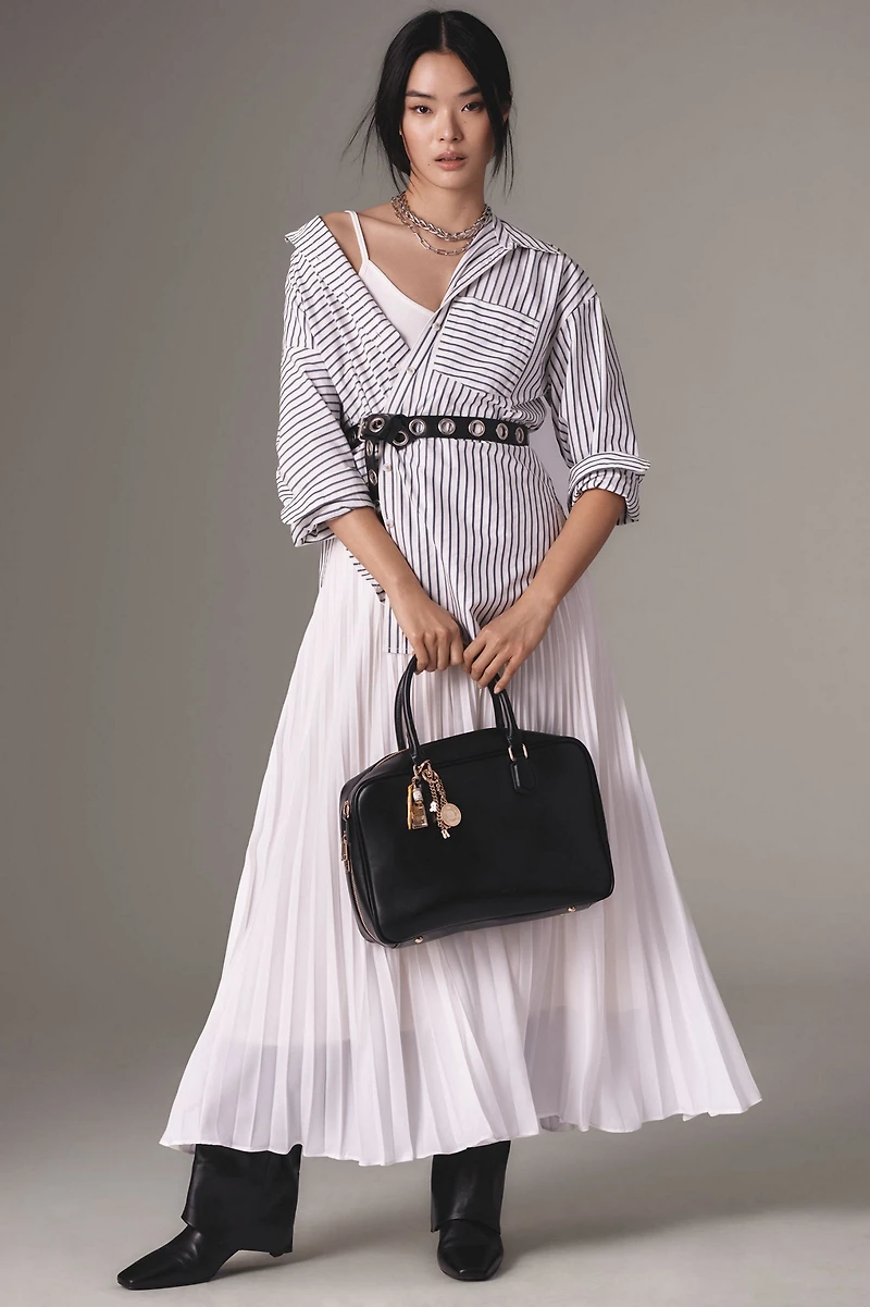Twofer Maxi Shirt Dress