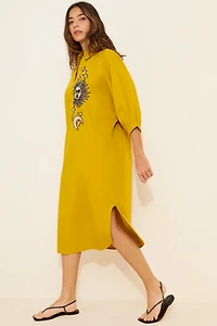 Dhruv Kapoor Collared Batwing Midi Dress