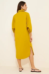 Dhruv Kapoor Collared Batwing Midi Dress
